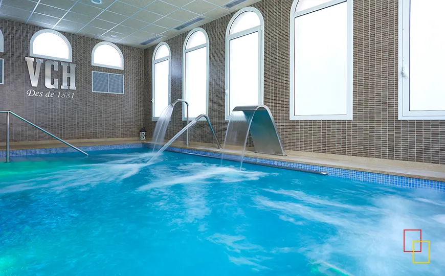 Zona de spa del 1881 Hotel Balneario Vichy Catalán