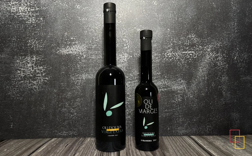 Botellas de Finques y Oli de Marges, aceites de oliva virgen extra ecológicos de arbequina incluidos entre los mejores AOVES de España en 2026