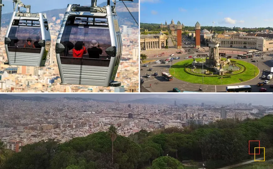 Teleférico de Montjuïc: vistas de Barcelona y el Mediterráneo
