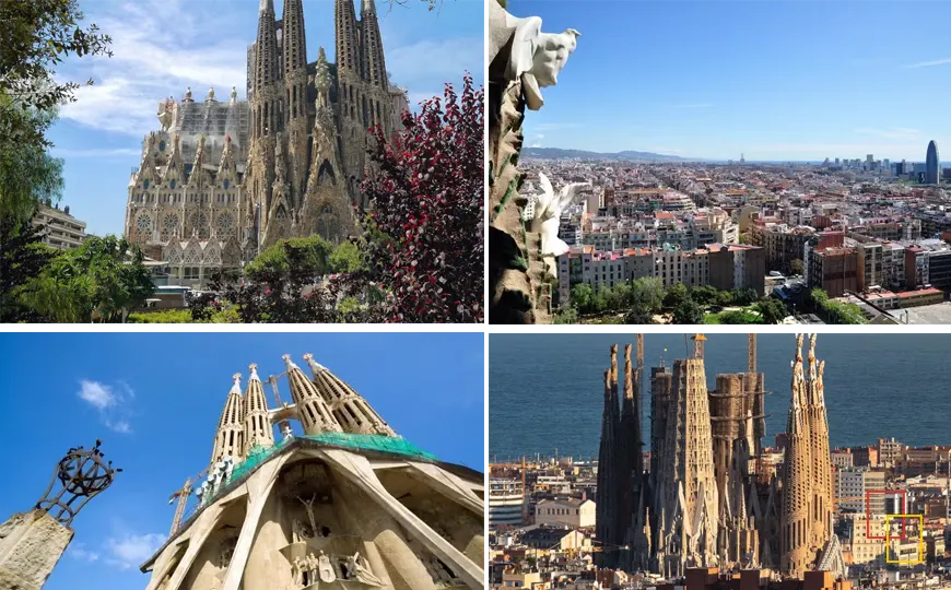 Sagrada Familia con subida a las torres y vistas de Barcelona