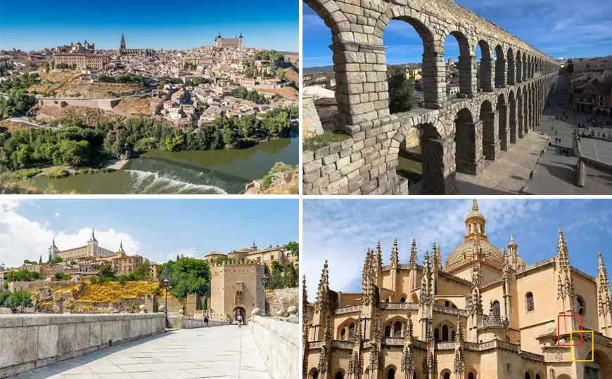 Excursión desde Madrid a Toledo y Segovia