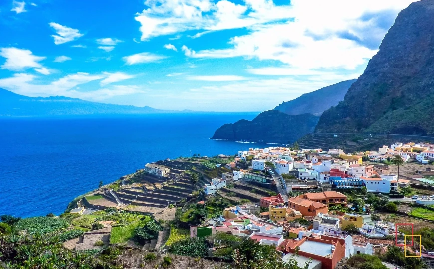 Vista de Agulo en La Gomera