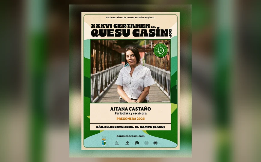 Aitana Castaño, pregonera del Certamen del Quesu Casín DOP 2026