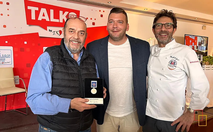 Andrea Tumbarello recibe el Premio Albo D’Oro dei Cuochi en The Italian Show Madrid 2025