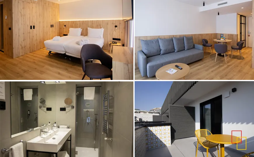 Apartamento Premium Cielo Madrid con dormitorio y salón independientes en Muralto Madrid Princesa
