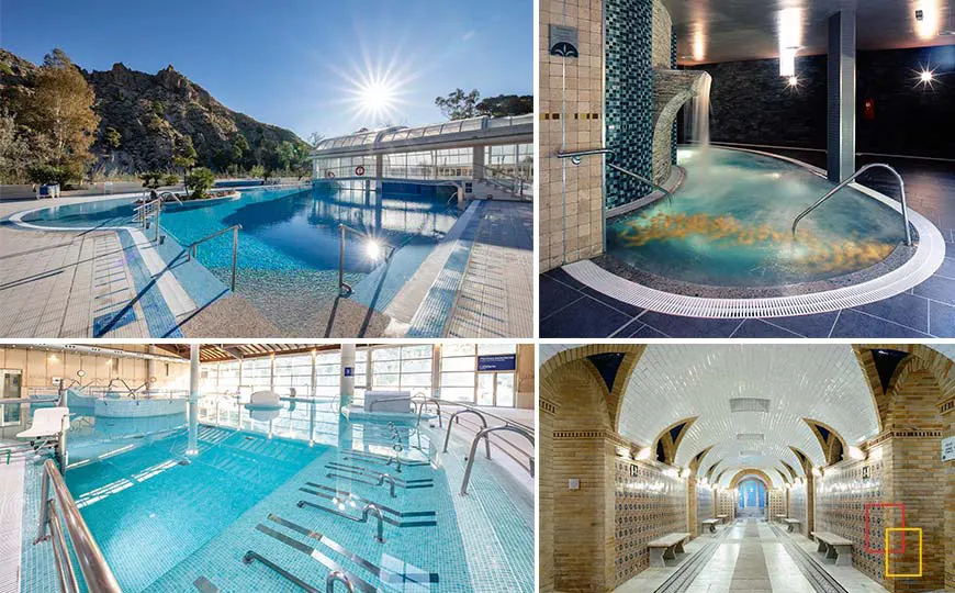 Piscinas termales en Balneario de Archena
