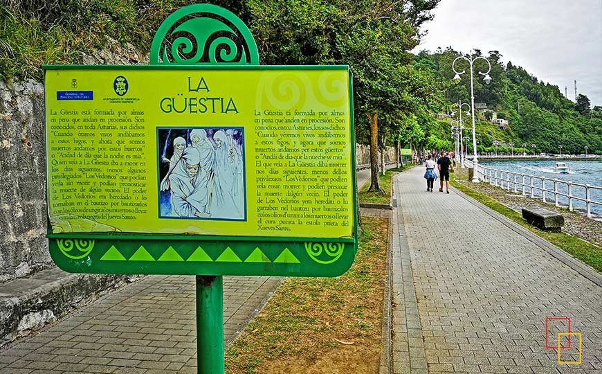 Área temática de la mitología asturiana - Paseo de la Grúa