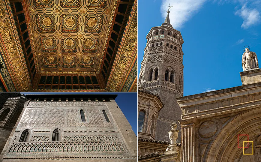 Detalle de arquitectura mudéjar en Zaragoza