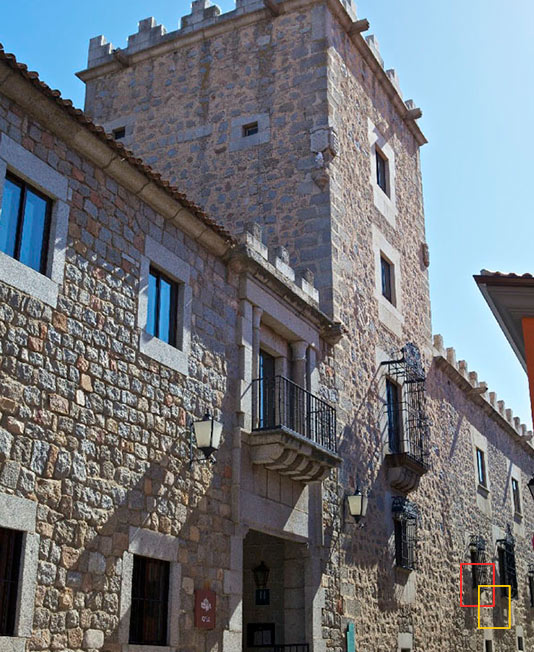 Fachada principal, edificio histórico del S. XVI