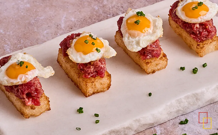 Nigiri frito de steak tartar de Barbillón