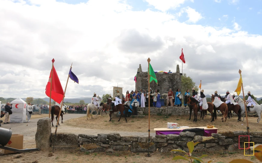 Recreación de la Batalla de A Saínza en el Campo do Castelo