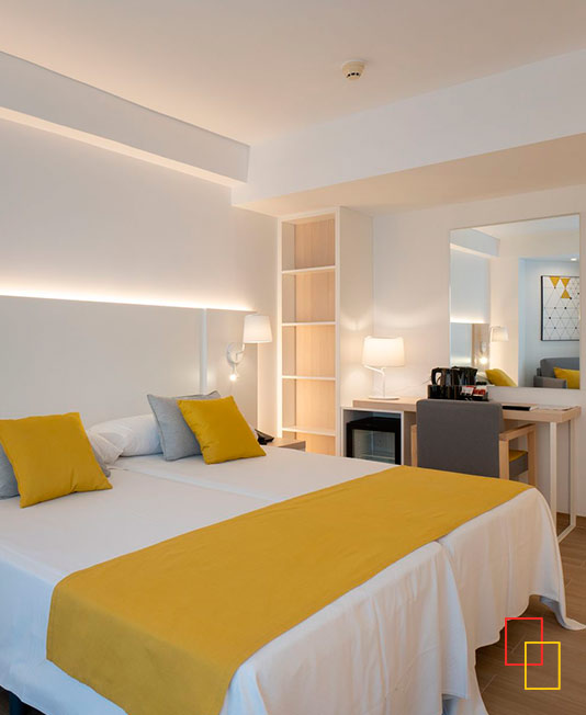 habitación doble del Medplaya Hotel Rio Park