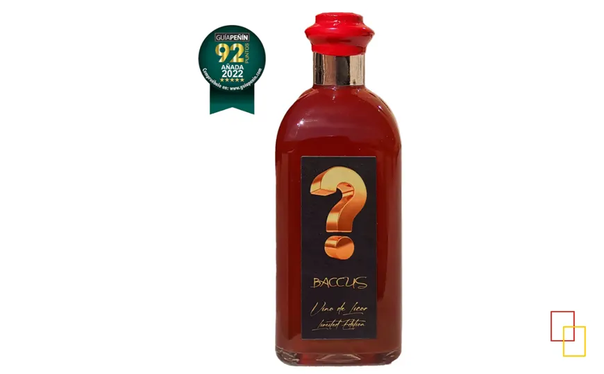 Botella del vino Baccus de Besalduch Valls & Bellmunt, vino seco de estilo oxidativo