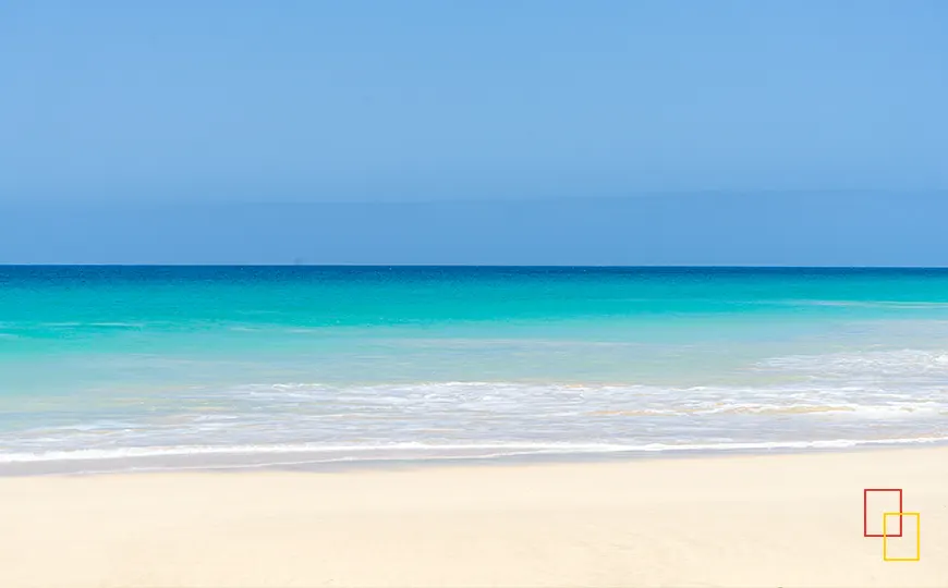 Playa virgen de aguas turquesa en Boa Vista
