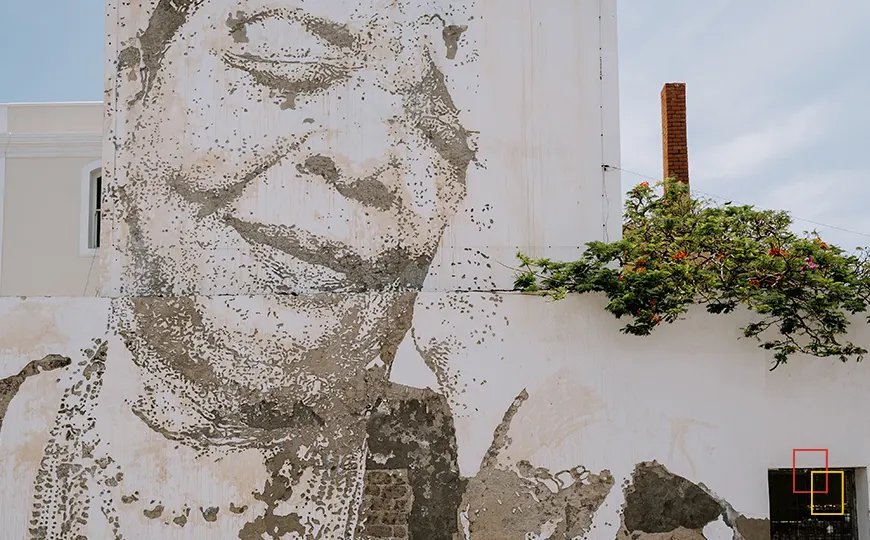 Mural de Cesária Évora en Mindelo