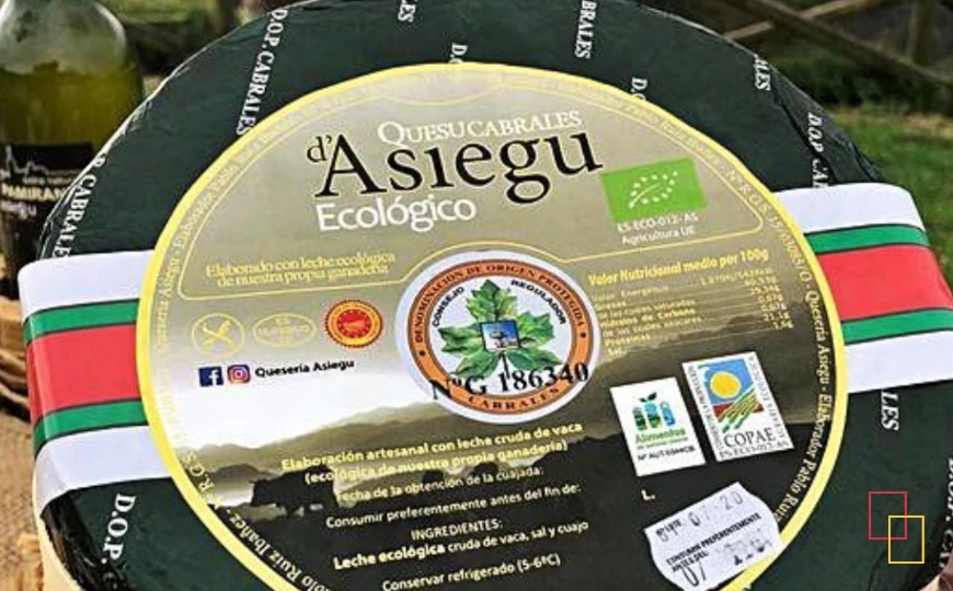 Quesu Cabrales d'Asiegu ecológico en la Feria del Quesu y el Vinu de Avilés