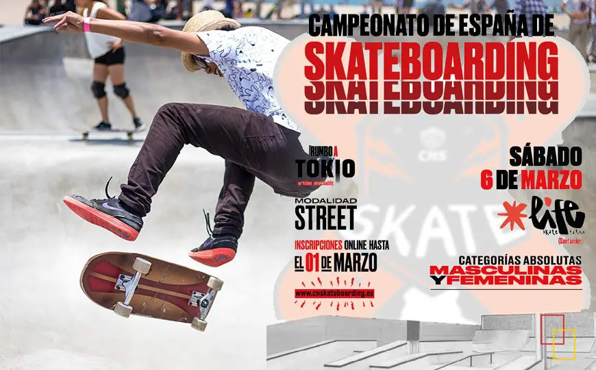 Campeonato de España de Street 2021 el 6 de marzo en Santander