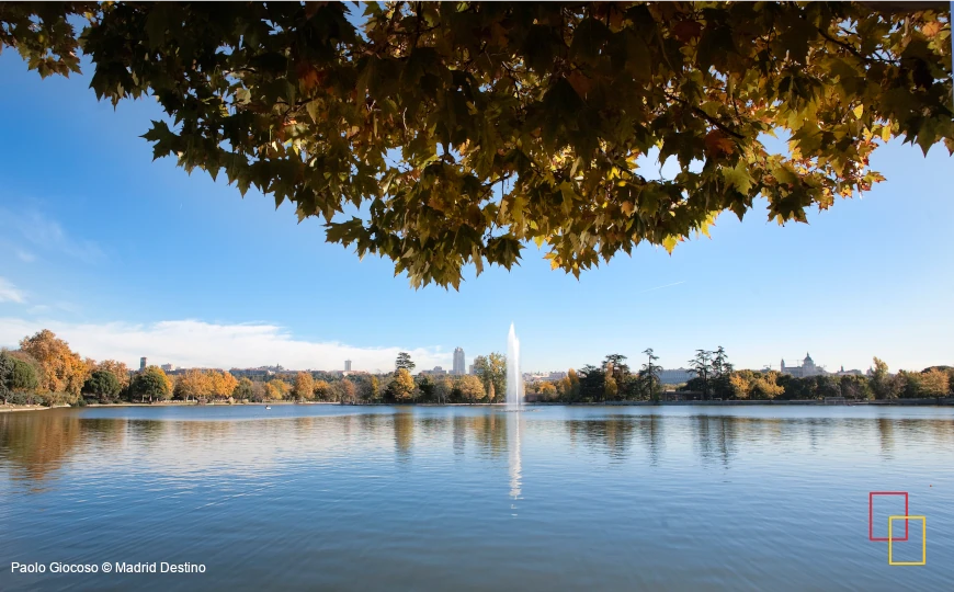 Casa de Campo de Madrid en otoño