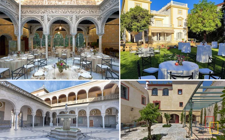 Casas palacio en Sevilla: patios y salones históricos para eventos corporativos