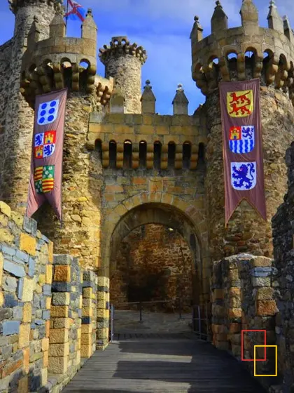 Castillo de los Templarios en Ponferrada (León)