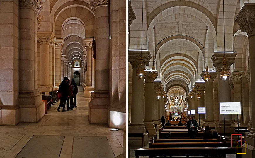 Diferentes vistas de la Cripta de la Catedral de la Almudena