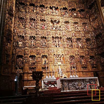 retablo y altar mayor de la Catedral