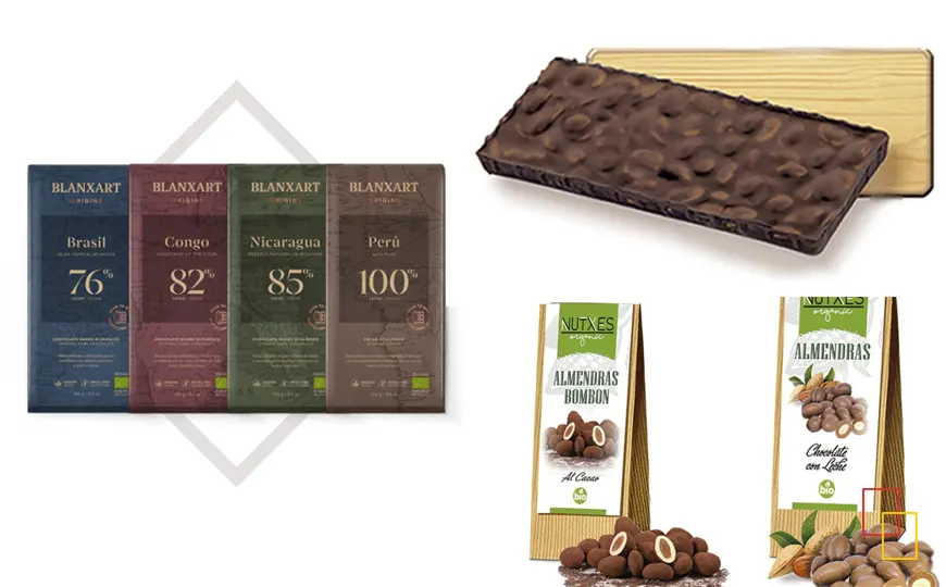 Chocolates de alto porcentaje y dulces artesanos: tabletas bean to chocolate y turrones