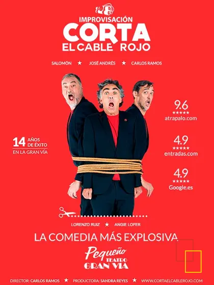 Corta el cable rojo, espectáculo de improvisación en el Teatro Gran Vía (Madrid)