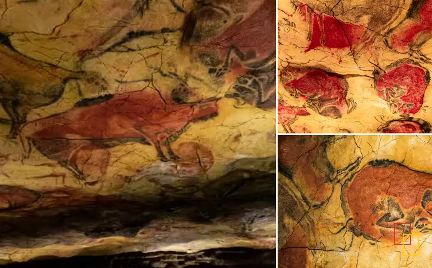 Reproducción de las pinturas rupestres de la Cueva de Altamira en Cantabria