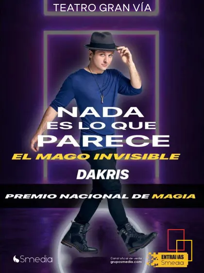 Dakris, El Mago Invisible, en el Teatro EDP Gran Vía (Madrid)