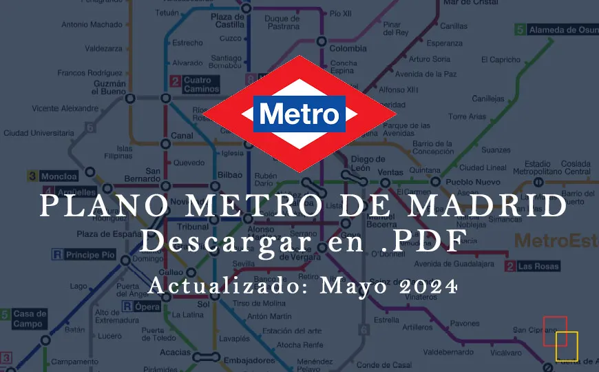Descargar plano Metro de Madrid