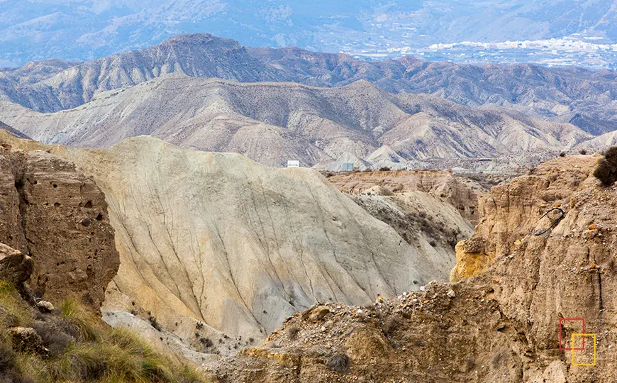 Paisaje del Desierto de Tabernas en Almería