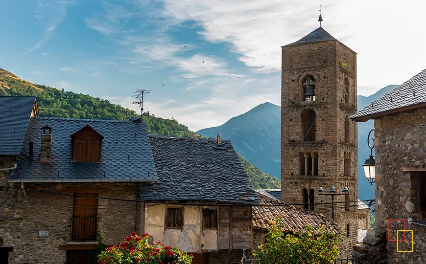 Panorámica del pueblo de Durro en la Vall de Boí