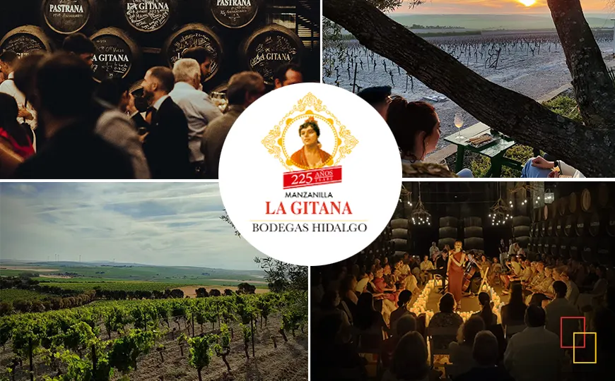 Enoturismo en Bodegas Hidalgo La Gitana en Sanlúcar de Barrameda (Cádiz), con visita a bodegas históricas y cata de manzanilla