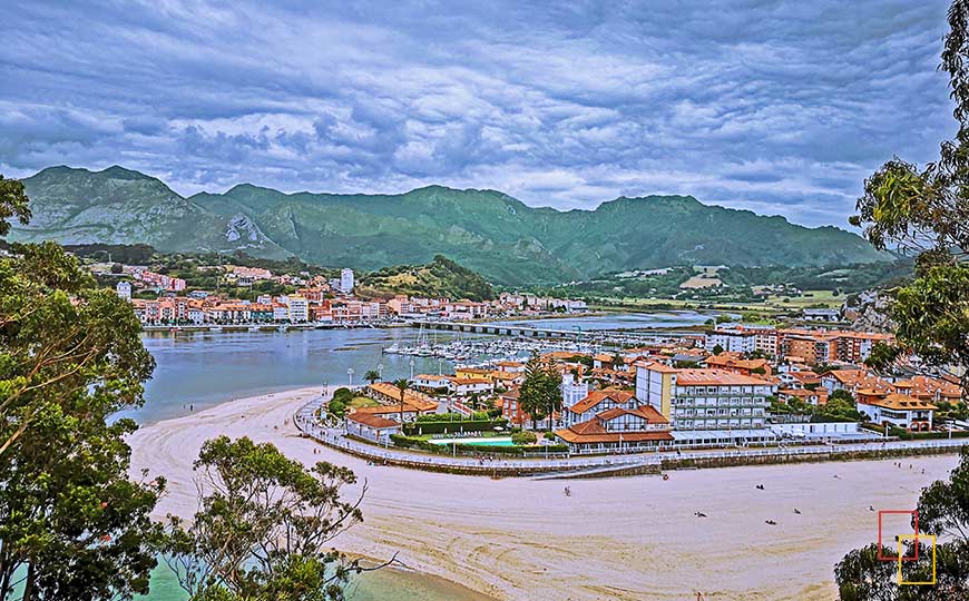 Vistas panorámicas de Ribadesella desde la Ermita de la Virgen de Guía