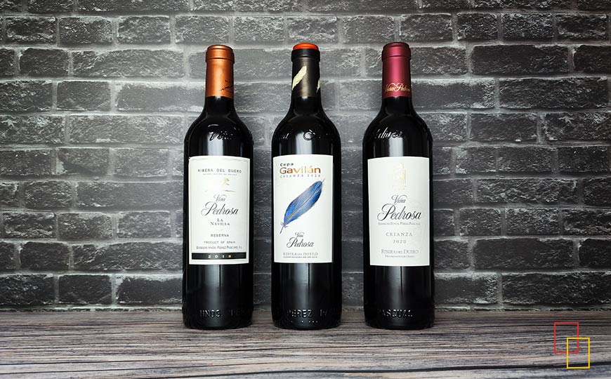 Selección de 3 vinos de Viña Pedrosa