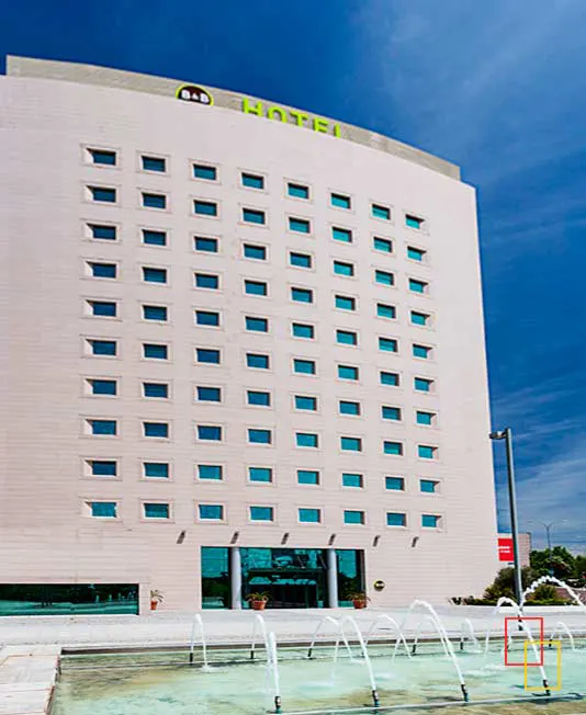 Fachada del B&B Hotel Madrid Aeropuerto T4
