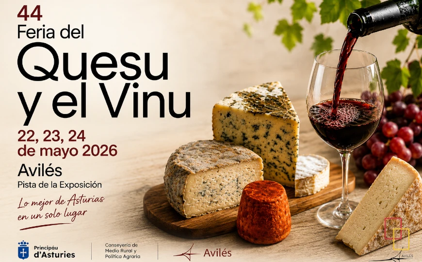Feria del Quesu y el Vinu de Avilés 2026 con quesos artesanos y vino