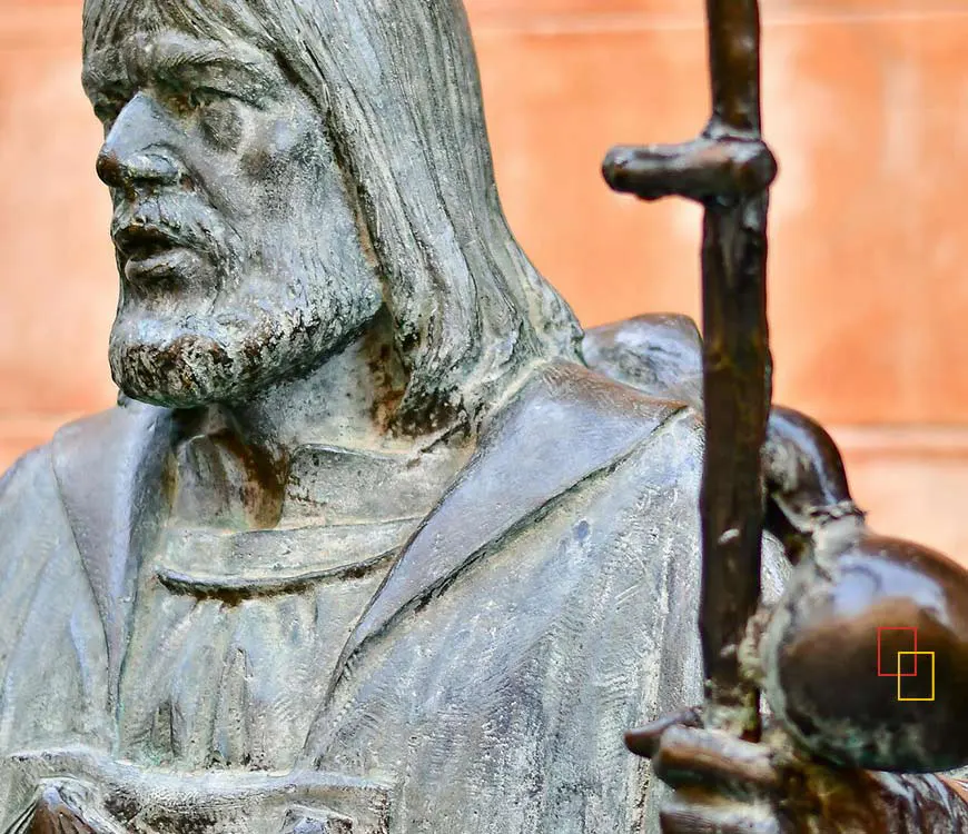 Apóstol San Jaime que viste hábito de peregrino
