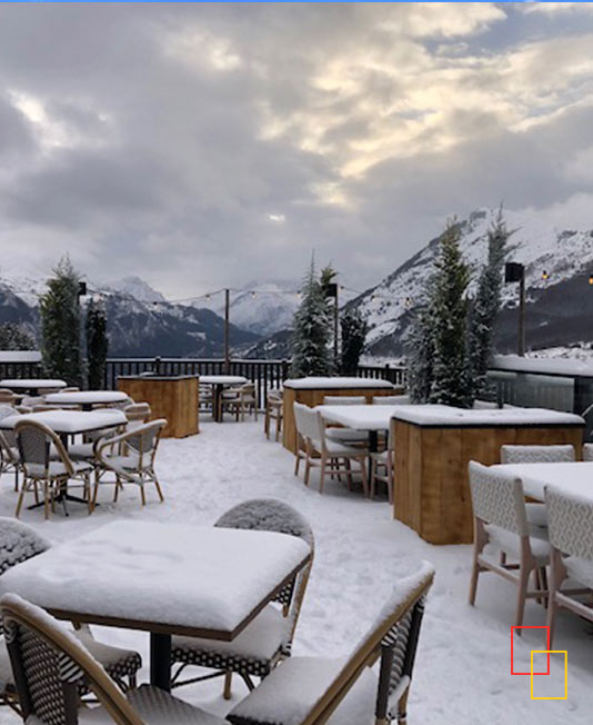 Terraza con vistas al valle de Tena