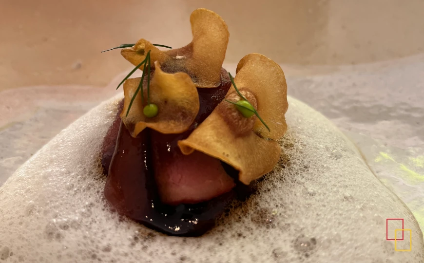 Plato de cocina de autor del restaurante Fraula en Valencia