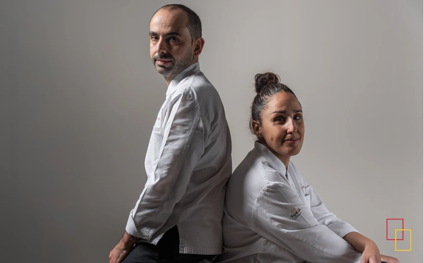 Roseta Félix y Dani Malavia, chefs del restaurante Fraula en Valencia