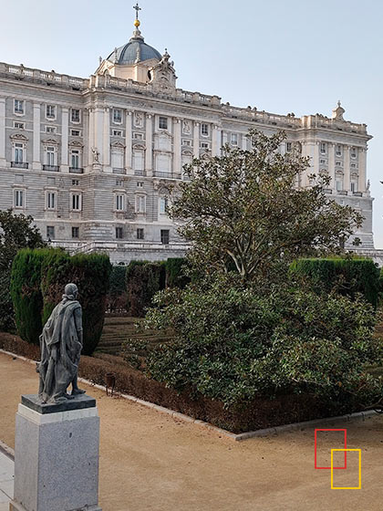 Palacio Real, vistas desde los jardines de Sabatini