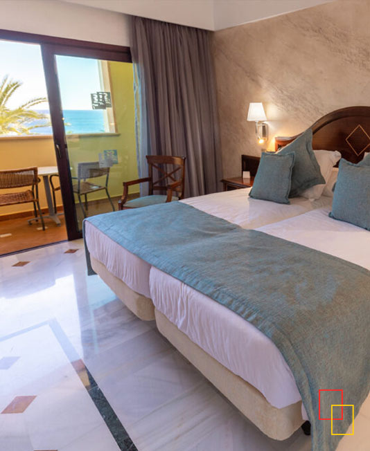 habitación doble con balcón