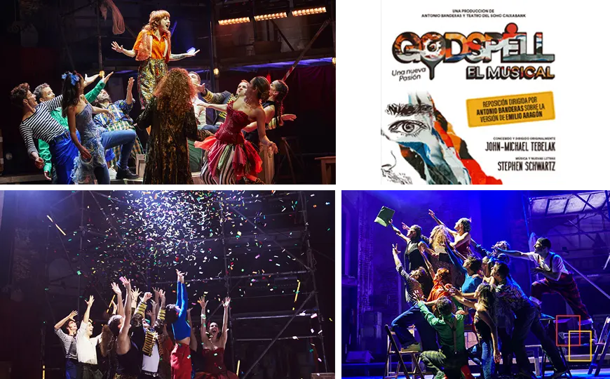 Escena de Godspell, el musical