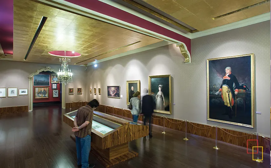 Sala dedicada a Goya en el museo Camón Aznar