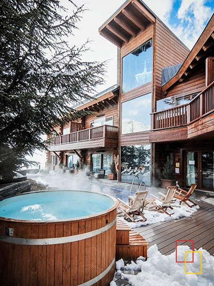 Piscina climatizada con Jacuzzi