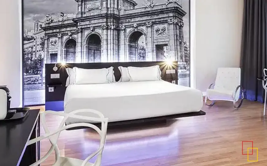 habitación doble del B&B Hotel Madrid Aeropuerto T4
