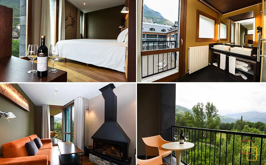 Habitación Junior Suite con chimenea