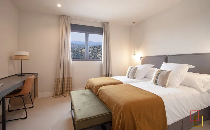 Habitación doble con vistas a los viñedos
